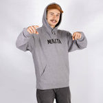 Bluza Malita LOGO THUNDER szara krój SZEROKI!