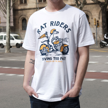 Koszulka Malita RAT RIDERS white