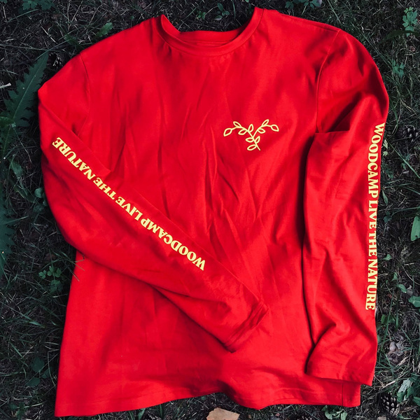 Long sleeve Woodcamp LIVE THE NATURE red