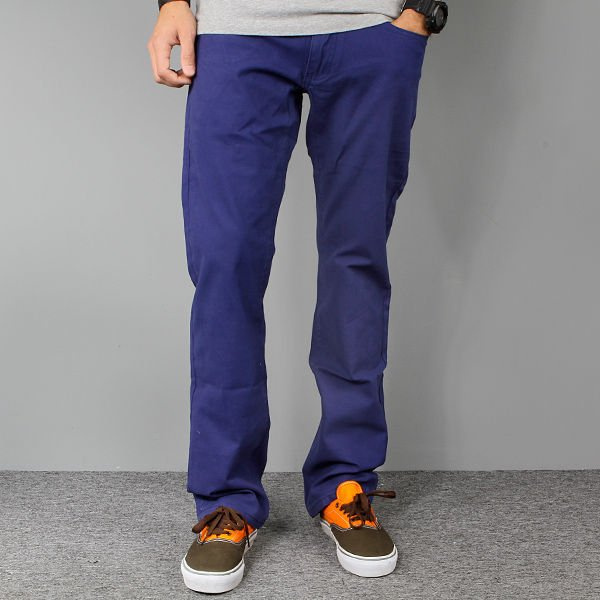 Pants ROTTEN Navy Blue slim fit