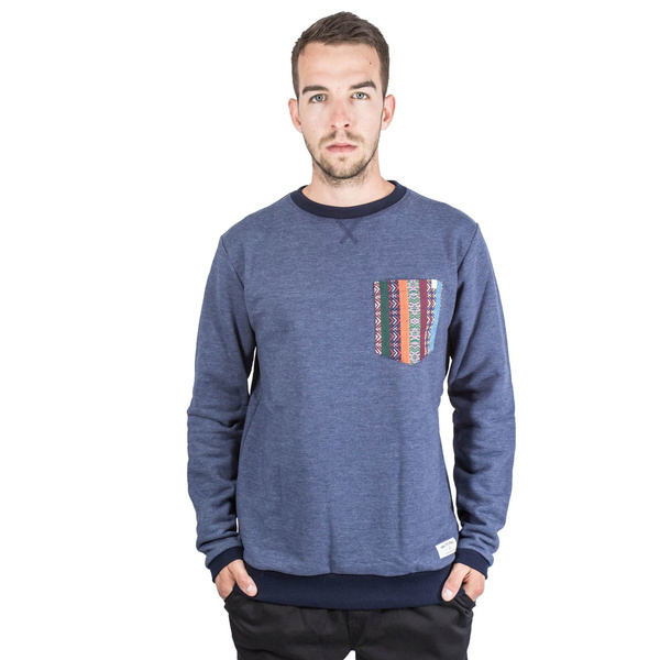 Sweatshirt Malita  heather navy pocket