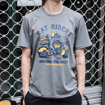 Koszulka Malita RAT RIDERS heathergrey