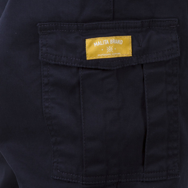 Spodnie Malita Bojówki low stride navy