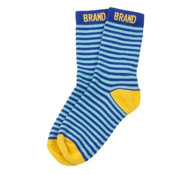 Skarpetki Mlt navy/aqua stripes