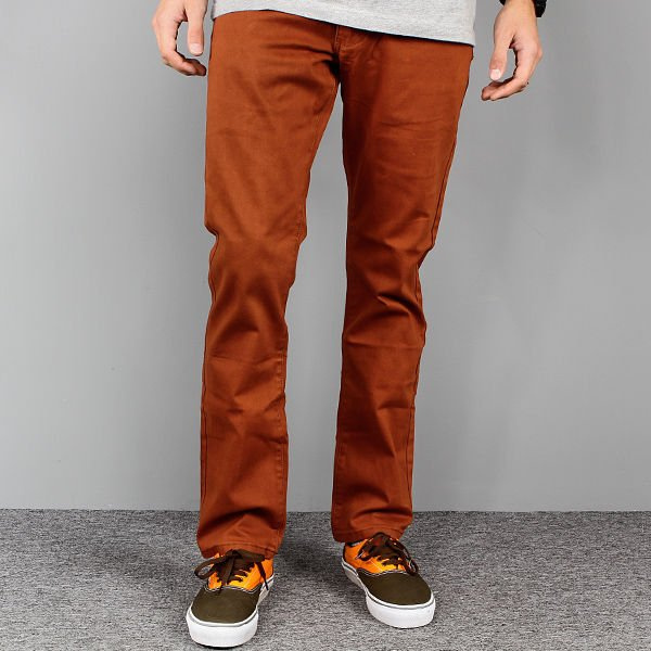 Pants ROTTEN brown slim fit