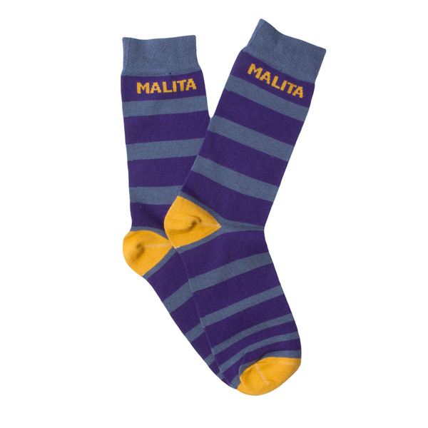 Socks Malita Malita Stripes burgundy/blue