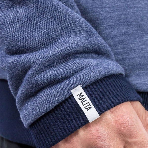 Sweatshirt Malita  heather navy pocket