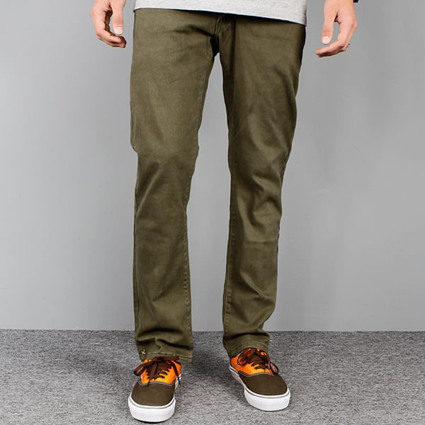 Pants ROTTEN Green slim fit