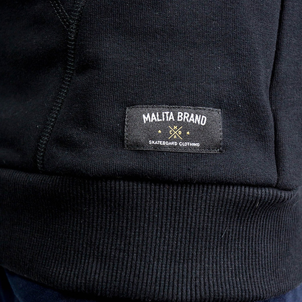 Sweatshirt Malita Brand zip black