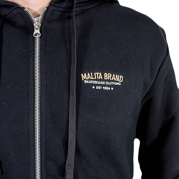 Sweatshirt Malita Brand zip black