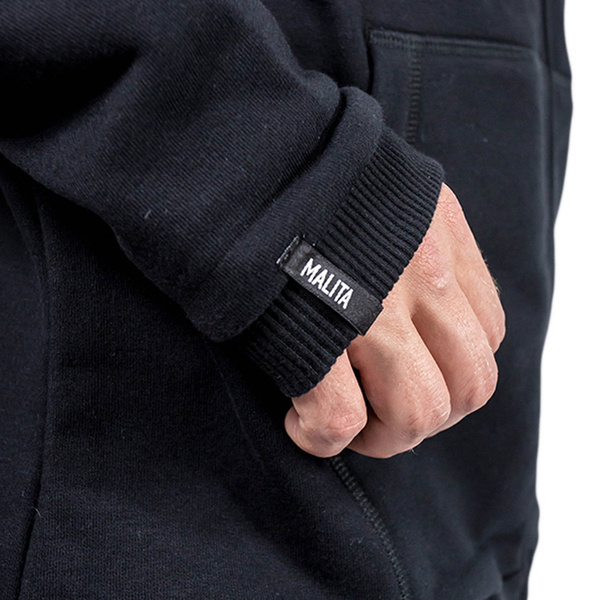 Sweatshirt Malita Brand zip black