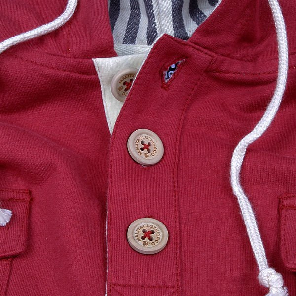 Sweatshirt HOOD POCKET Maroon