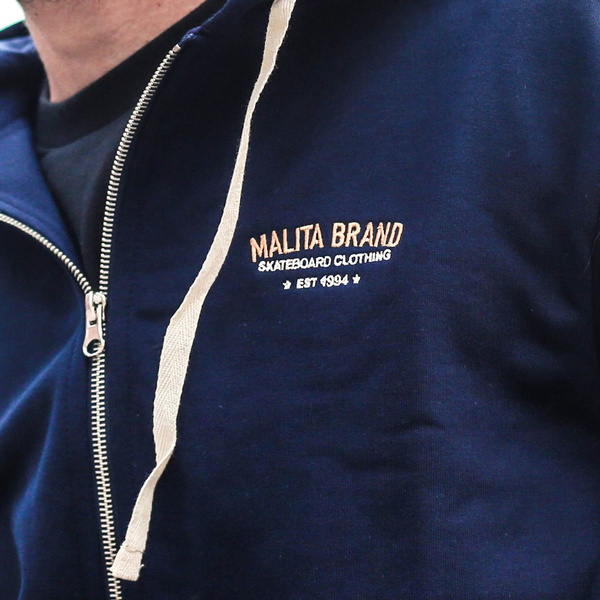 Sweatshirt Malita Brand zip navy