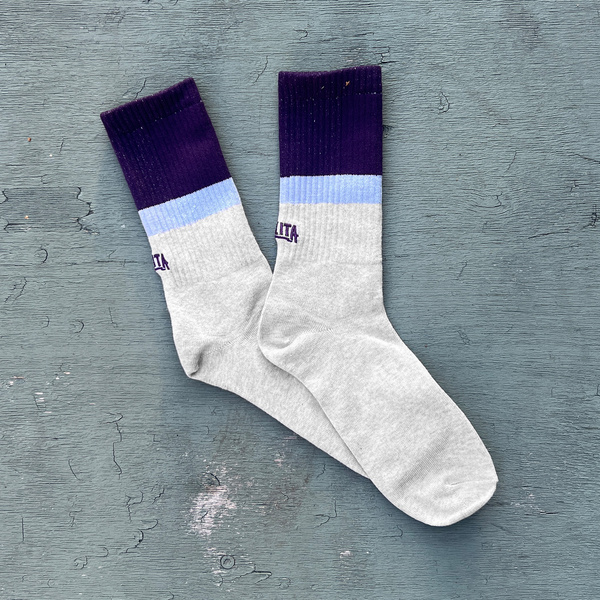 Skarpetki Malita stripe violet