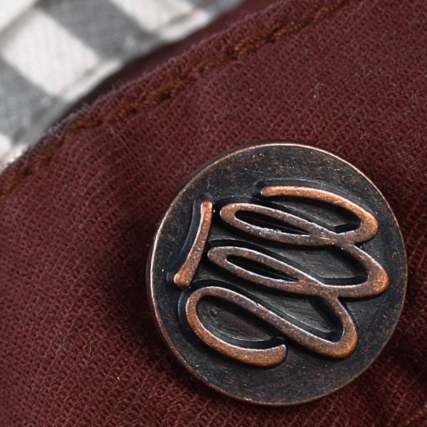 Spodnie STRIPES maroon NEW slim fit