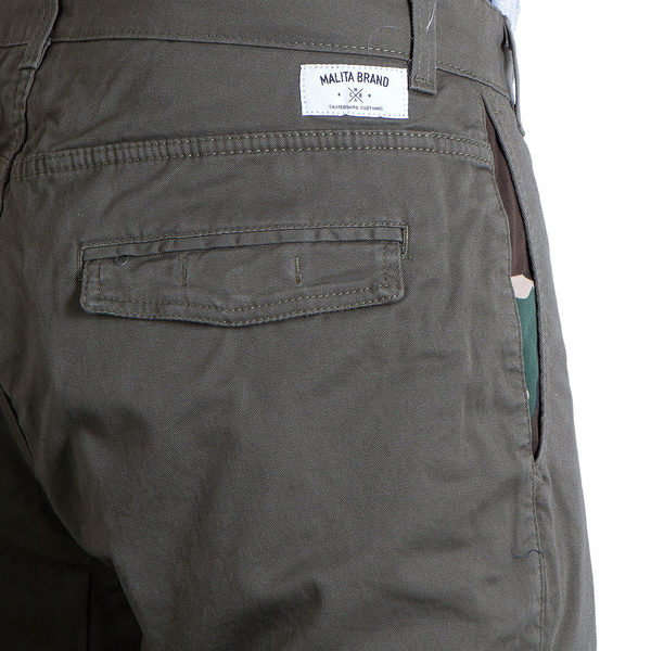 Spodnie Malita Bojówki low stride khaki
