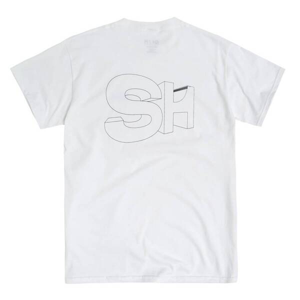  Koszulka SH 3D QP Logo Outline Tee (White)