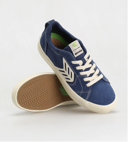 Buty CARIUMA 'SP22 U Catiba Pro /Mystery Blue Suede And Canvas Contrast Thread Ivory Logo