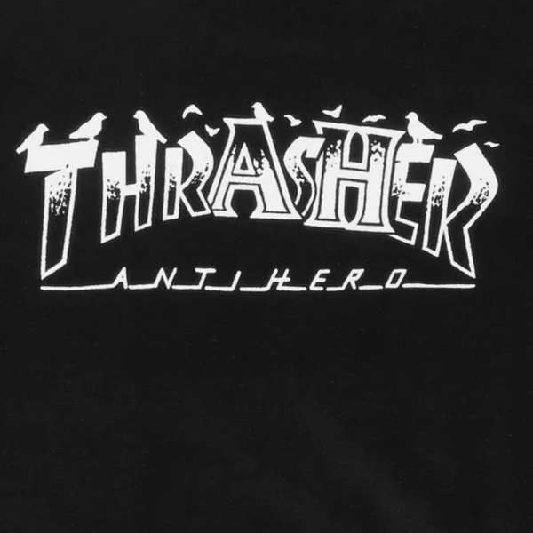 Koszulka Thrasher x Antihero Pigeon Mag Black