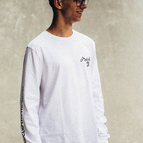 Long sleeve Woodcamp LIVE THE NATURE white 