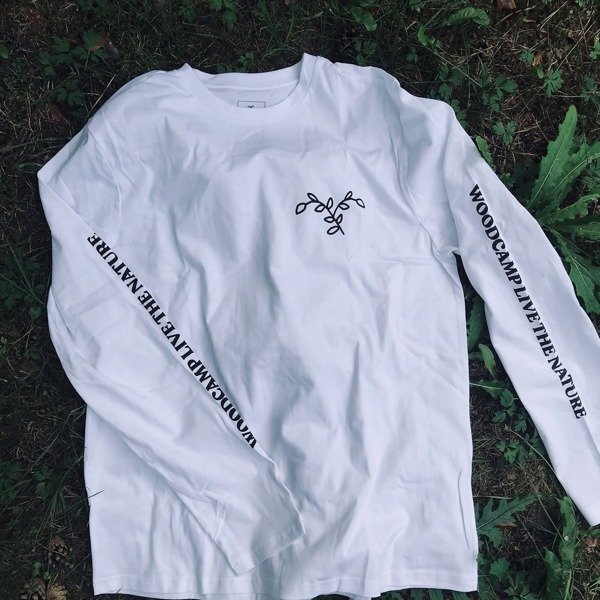 Long sleeve Woodcamp LIVE THE NATURE white 