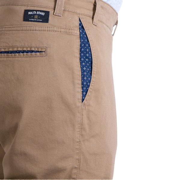 Spodnie Chino low stride beige/dots